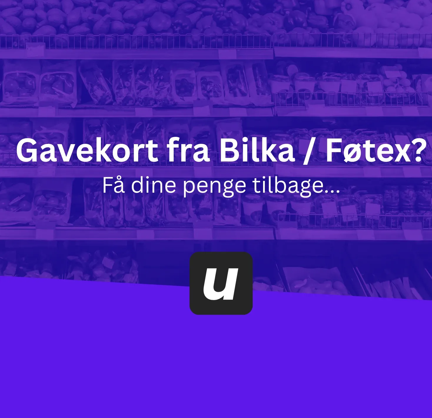Kontante pengesedler – udbetal Bilka & Føtex gavekort