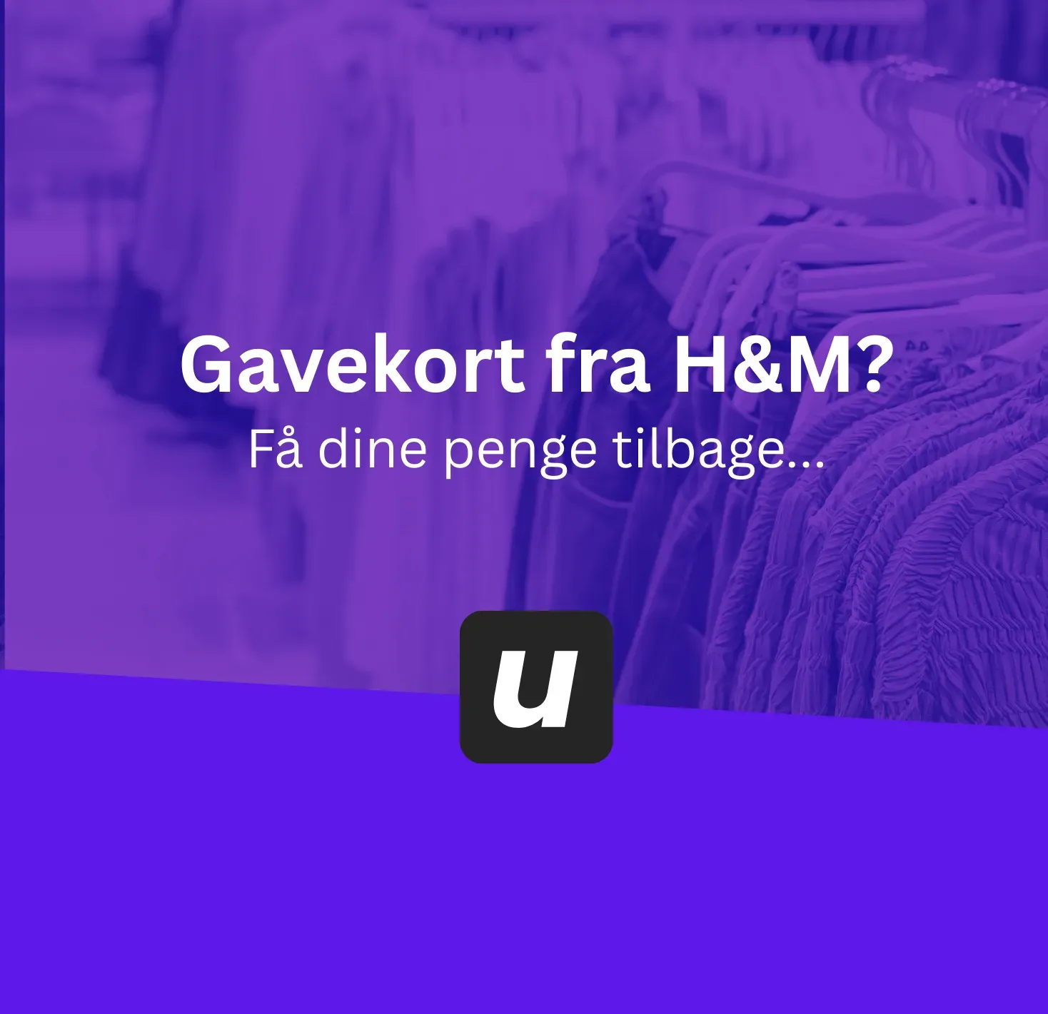 Kontante pengesedler – udbetal H&M gavekort